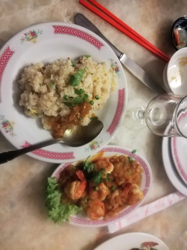 Riz Cantonnais Crevettes Sauce Piquante